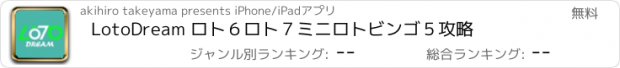 おすすめアプリ LotoDream ロト６ロト７ミニロトビンゴ５攻略