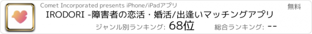 おすすめアプリ IRODORI -障害者の恋活・婚活/出逢いマッチングアプリ