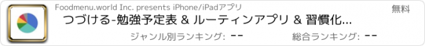 おすすめアプリ つづける-勉強予定表 & ルーティンアプリ & 習慣化アプリ