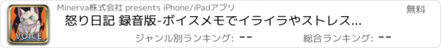 おすすめアプリ 怒り日記 録音版-ボイスメモでイライラやストレスを解消しよう