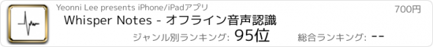 おすすめアプリ Whisper Notes - オフライン音声認識