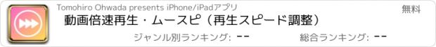 おすすめアプリ 動画倍速再生・ムースピ（再生スピード調整）