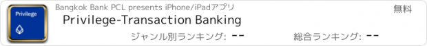 おすすめアプリ Privilege-Transaction Banking