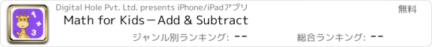 おすすめアプリ Math for Kids－Add & Subtract