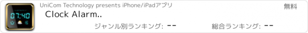 おすすめアプリ Clock Alarm..