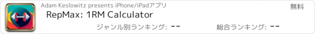 おすすめアプリ RepMax: 1RM Calculator