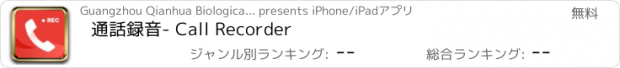 おすすめアプリ 通話録音- Call Recorder