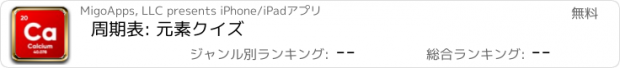 おすすめアプリ 周期表: 元素クイズ