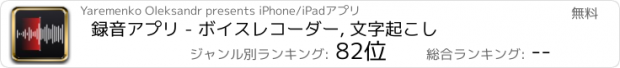 おすすめアプリ 録音アプリ - ボイスレコーダー, 文字起こし