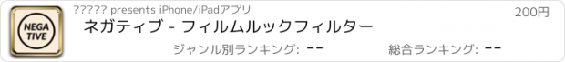 おすすめアプリ ネガティブ - フィルムルックフィルター