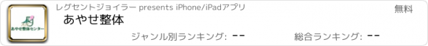 おすすめアプリ あやせ整体