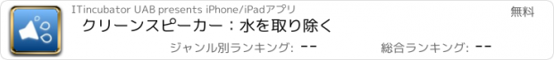 おすすめアプリ クリーンスピーカー：水を取り除く