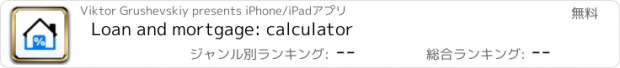 おすすめアプリ Loan and mortgage: calculator