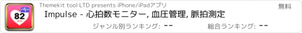 おすすめアプリ Impulse - 心拍数モニター, 血圧管理, 脈拍測定