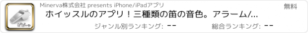 おすすめアプリ ホイッスルのアプリ！三種類の笛の音色。アラーム/タイマー機能