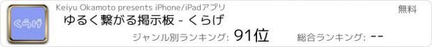 おすすめアプリ ゆるく繋がる掲示板 - くらげ