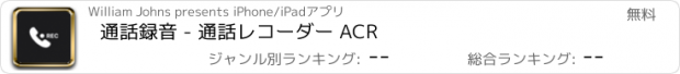 おすすめアプリ 通話録音 - 通話レコーダー ACR