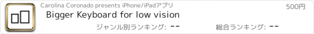 おすすめアプリ Bigger Keyboard for low vision