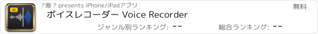 おすすめアプリ ボイスレコーダー Voice Recorder