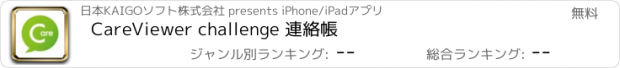 おすすめアプリ CareViewer challenge 連絡帳