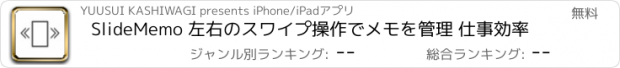おすすめアプリ SlideMemo 左右のスワイプ操作でメモを管理 仕事効率