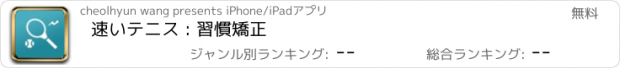 おすすめアプリ 速いテニス : 習慣矯正