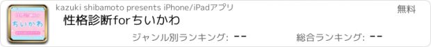 おすすめアプリ 性格診断forちいかわ