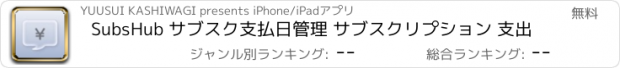おすすめアプリ SubsHub サブスク支払日管理 サブスクリプション 支出