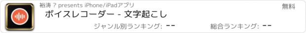 おすすめアプリ ボイスレコーダー - 文字起こし