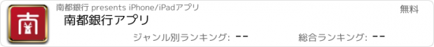 おすすめアプリ 南都銀行アプリ