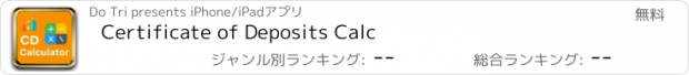 おすすめアプリ Certificate of Deposits Calc