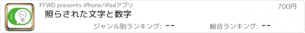 おすすめアプリ 照らされた文字と数字