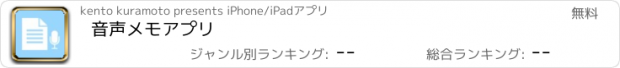 おすすめアプリ 音声メモアプリ