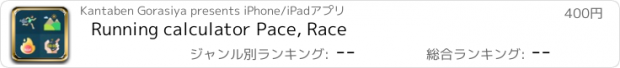 おすすめアプリ Running calculator Pace, Race