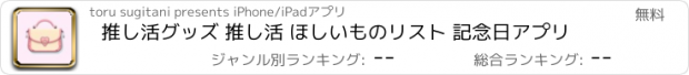 おすすめアプリ 推し活グッズ 推し活 ほしいものリスト 記念日アプリ