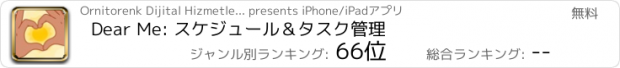 おすすめアプリ Dear Me: スケジュール＆タスク管理