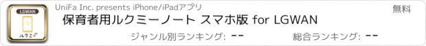 おすすめアプリ 保育者用ルクミーノート スマホ版 for LGWAN