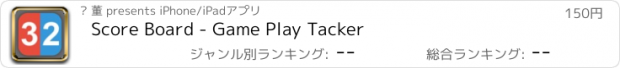 おすすめアプリ Score Board - Game Play Tacker