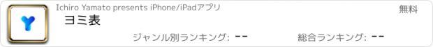 おすすめアプリ ヨミ表