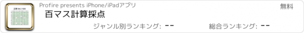 おすすめアプリ 百マス計算採点