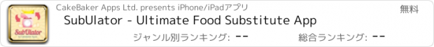 おすすめアプリ SubUlator - Ultimate Food Substitute App