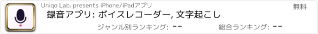 おすすめアプリ 録音アプリ: ボイスレコーダー, 文字起こし