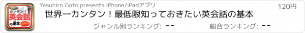 おすすめアプリ 世界一カンタン！最低限知っておきたい英会話の基本