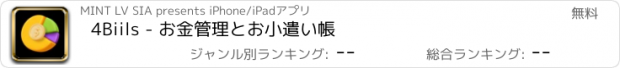 おすすめアプリ 4Biils - お金管理とお小遣い帳