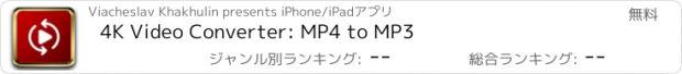 おすすめアプリ 4K Video Converter: MP4 to MP3