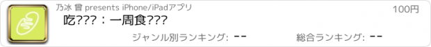 おすすめアプリ 吃饭计划：一周食谱记录