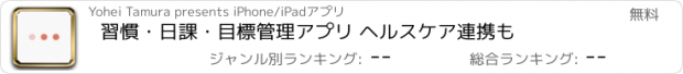 おすすめアプリ 習慣・日課・目標管理アプリ ヘルスケア連携も