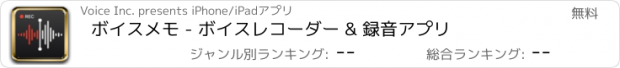 おすすめアプリ ボイスメモ - 録音アプリ, ボイスレコーダー, 文字起こし