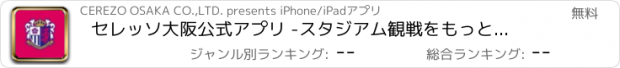 おすすめアプリ セレッソ大阪公式アプリ -スタジアム観戦をもっと便利に-