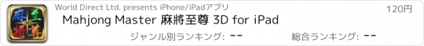 おすすめアプリ Mahjong Master 麻將至尊 3D for iPad